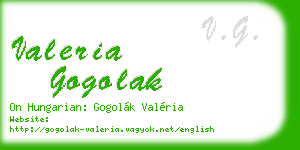 valeria gogolak business card